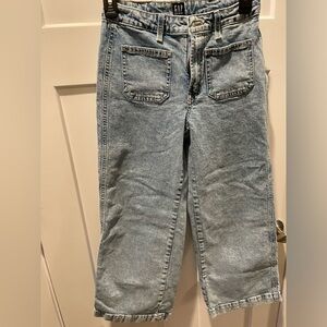 Gap, girls, size 14 wide leg jeans, like new.